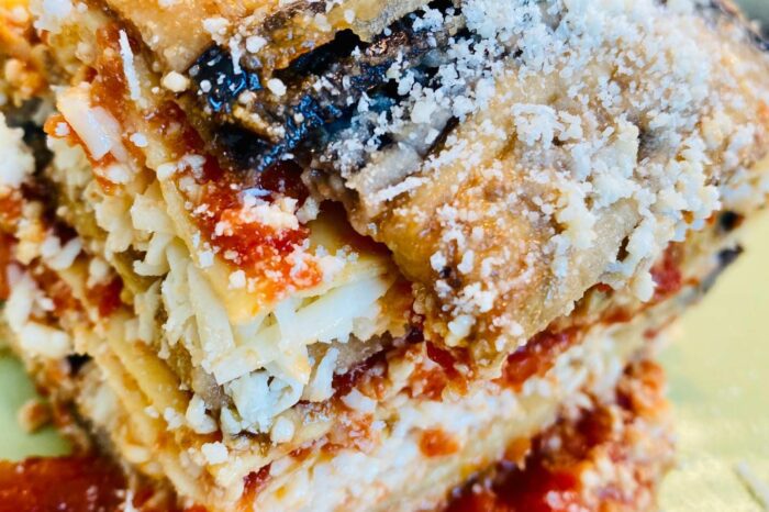 Lasagne aubergine - Traiteur italien Bruxelles & La Hulpe