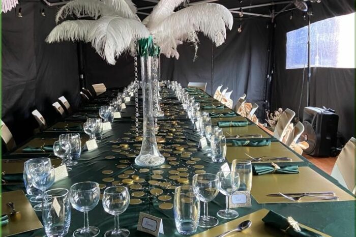 Organisation table pour mariage. traiteur italien La Bella Italia Bruxelles - La Hulpe.