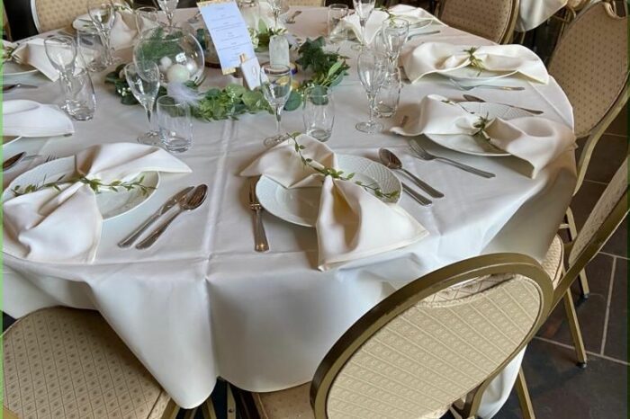 Organisation table pour mariage. traiteur italien La Bella Italia Bruxelles - La Hulpe.