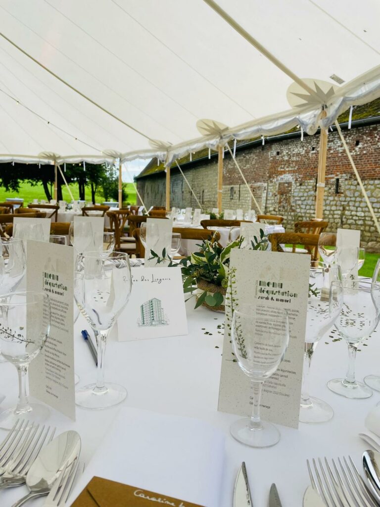 Dressage table mariage - Bella italia Bruxelles